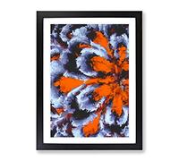 Question My Destiny Abstract Framed Wall Art Print A2 Black