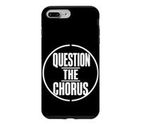 QUESTION THE CHORUS Typography Dissident Statement White Case for iPhone 7 Plus/8 Plus