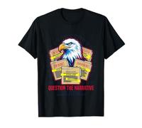 Question The Narrative Patriot Eagle Secret File Vector Art T-Shirt