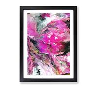 Question The Universe Abstract Framed Wall Art Print A2 Black