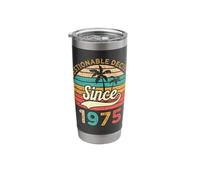Questionable Decisions Since 1975 Vintage Classic Sunset Stainless Steel Insulated Tumbler