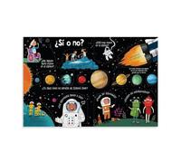 Questions And Answers About Space! Wall Art Picture Print Modern Family Room Decor 24 x 36 Inches (60 x 90 cm)