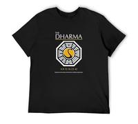 Questions The Dharma Initiative Lost Tv T-Shirt Mens L Black