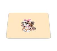 Questo Casa, Rectangle Digital Printed Mouse Pad, Non-Slip Base, for Office and Home, Size: 22 x 18 cm