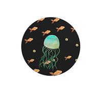 Questo Casa, Round Digital Printed Mouse Pad, Non-Slip Base, for Office and Home, Diameter:22cm