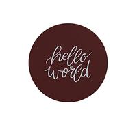 Questo Casa, Round Digital Printed Mouse Pad, Non-Slip Base, for Office and Home, Diameter:22cm