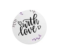 Questo Casa, Round Digital Printed Mouse Pad, Non-Slip Base, for Office and Home, Diameter:22cm