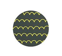 Questo Casa, Round Digital Printed Mouse Pad, Non-Slip Base, for Office and Home, Diameter:22cm