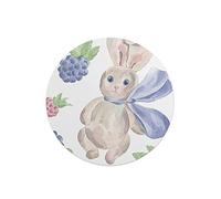 Questo Casa, Round Digital Printed Mouse Pad, Non-Slip Base, for Office and Home, Diameter:22cm