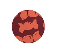 Questo Casa, Round Digital Printed Mouse Pad, Non-Slip Base, for Office and Home, Diameter:22cm