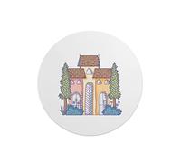 Questo Casa, Round Digital Printed Mouse Pad, Non-Slip Base, for Office and Home, Diameter:22cm