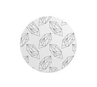 Questo Casa, Round Digital Printed Mouse Pad, Non-Slip Base, for Office and Home, Diameter:22cm