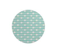 Questo Casa, Round Digital Printed Mouse Pad, Non-Slip Base, for Office and Home, Diameter:22cm