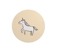 Questo Casa, Round Digital Printed Mouse Pad, Non-Slip Base, for Office and Home, Diameter:22cm