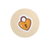 Questo Casa, Round Digital Printed Mouse Pad, Non-Slip Base, for Office and Home, Diameter:22cm