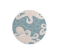 Questo Casa, Round Digital Printed Mouse Pad, Non-Slip Base, for Office and Home, Diameter:22cm