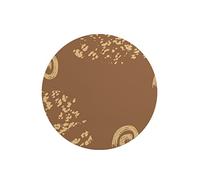 Questo Casa, Round Digital Printed Mouse Pad, Non-Slip Base, for Office and Home, Diameter:22cm