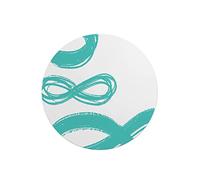 Questo Casa, Round Digital Printed Mouse Pad, Non-Slip Base, for Office and Home, Diameter:22cm