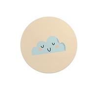 Questo Casa, Round Digital Printed Mouse Pad, Non-Slip Base, for Office and Home, Diameter:22cm