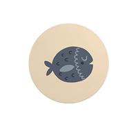 Questo Casa, Round Digital Printed Mouse Pad, Non-Slip Base, for Office and Home, Diameter:22cm