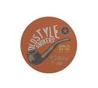 Questo Casa, Round Digital Printed Mouse Pad, Non-Slip Base, for Office and Home, Diameter:22cm