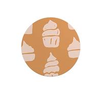 Questo Casa, Round Digital Printed Mouse Pad, Non-Slip Base, for Office and Home, Diameter:22cm