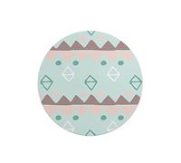 Questo Casa, Round Digital Printed Mouse Pad, Non-Slip Base, for Office and Home, Diameter:22cm