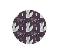 Questo Casa, Round Digital Printed Mouse Pad, Non-Slip Base, for Office and Home, Diameter:22cm