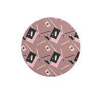 Questo Casa, Round Digital Printed Mouse Pad, Non-Slip Base, for Office and Home, Diameter:22cm
