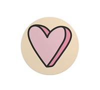 Questo Casa, Round Digital Printed Mouse Pad, Non-Slip Base, for Office and Home, Diameter:22cm