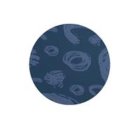 Questo Casa, Round Digital Printed Mouse Pad, Non-Slip Base, for Office and Home, Diameter:22cm