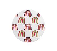 Questo Casa, Round Digital Printed Mouse Pad, Non-Slip Base, for Office and Home, Diameter:22cm