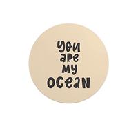 Questo Casa, Round Digital Printed Mouse Pad, Non-Slip Base, for Office and Home, Diameter:22cm