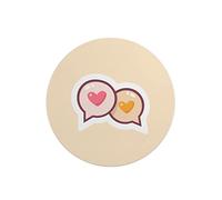 Questo Casa, Round Digital Printed Mouse Pad, Non-Slip Base, for Office and Home, Diameter:22cm