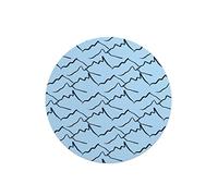 Questo Casa, Round Digital Printed Mouse Pad, Non-Slip Base, for Office and Home, Diameter:22cm