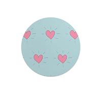 Questo Casa, Round Digital Printed Mouse Pad, Non-Slip Base, for Office and Home, Diameter:22cm