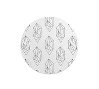 Questo Casa, Round Digital Printed Mouse Pad, Non-Slip Base, for Office and Home, Diameter:22cm