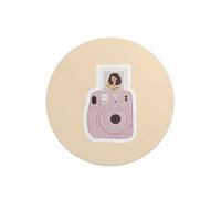 Questo Casa, Round Digital Printed Mouse Pad, Non-Slip Base, for Office and Home, Diameter:22cm