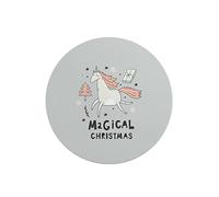 Questo Casa, Round Digital Printed Mouse Pad, Non-Slip Base, for Office and Home, Diameter:22cm