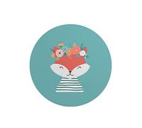 Questo Casa, Round Digital Printed Mouse Pad, Non-Slip Base, for Office and Home, Diameter:22cm