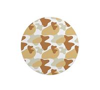 Questo Casa, Round Digital Printed Mouse Pad, Non-Slip Base, for Office and Home, Diameter:22cm