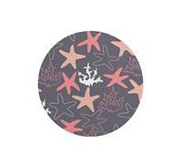 Questo Casa, Round Digital Printed Mouse Pad, Non-Slip Base, for Office and Home, Diameter:22cm