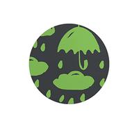 Questo Casa, Round Digital Printed Mouse Pad, Non-Slip Base, for Office and Home, Diameter:22cm