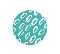 Questo Casa, Round Digital Printed Mouse Pad, Non-Slip Base, for Office and Home, Diameter:22cm