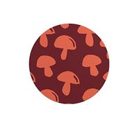 Questo Casa, Round Digital Printed Mouse Pad, Non-Slip Base, for Office and Home, Diameter:22cm