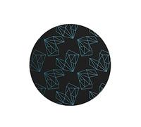 Questo Casa, Round Digital Printed Mouse Pad, Non-Slip Base, for Office and Home, Diameter:22cm