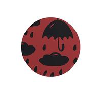 Questo Casa, Round Digital Printed Mouse Pad, Non-Slip Base, for Office and Home, Diameter:22cm