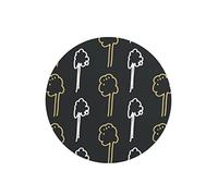 Questo Casa, Round Digital Printed Mouse Pad, Non-Slip Base, for Office and Home, Diameter:22cm