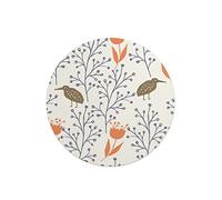 Questo Casa, Round Digital Printed Mouse Pad, Non-Slip Base, for Office and Home, Diameter:22cm