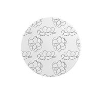 Questo Casa, Round Digital Printed Mouse Pad, Non-Slip Base, for Office and Home, Diameter:22cm